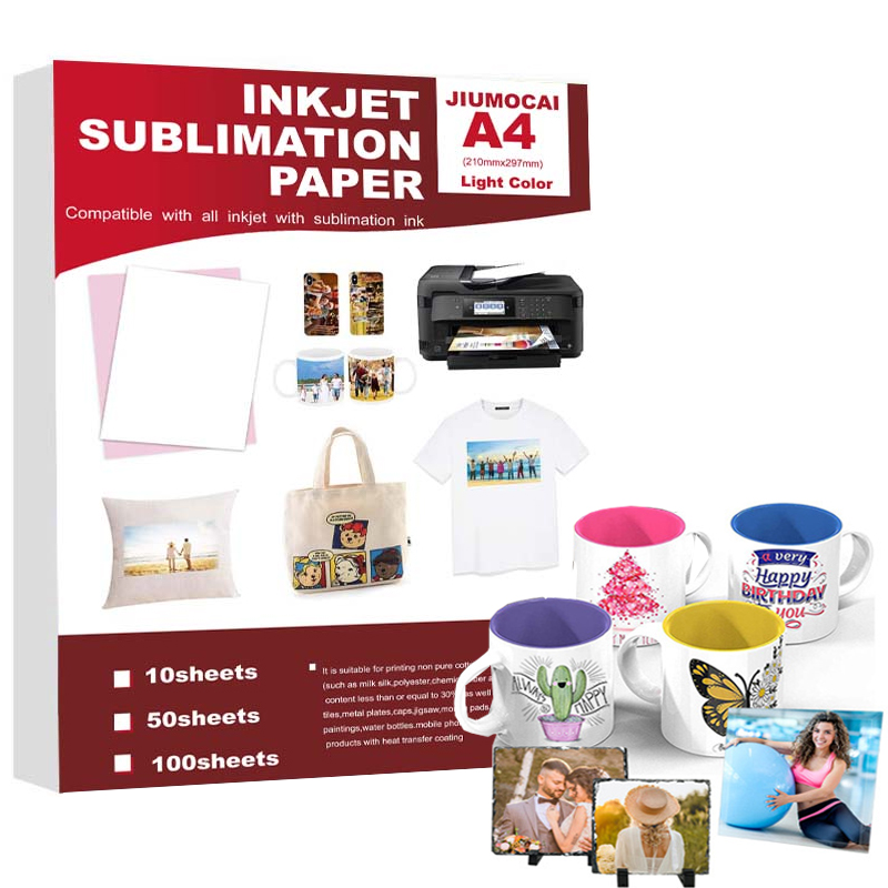 White Toner Transfer Paper - 50PCS A4 Sublimation Wärme Transfer Papier