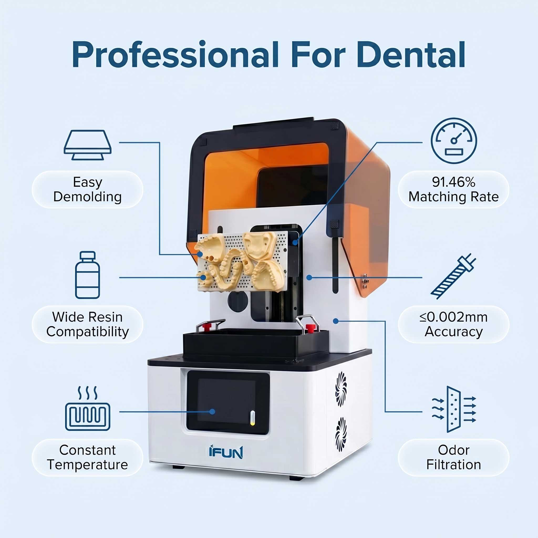 Professioneller Dental-3D-Druc – Commercial Resin Printing Bewertung und Preis